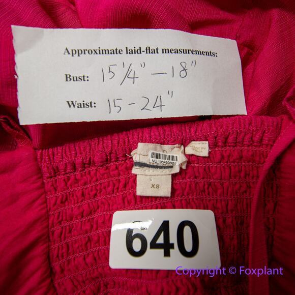 New! Anthropologie Let Me Be Cutout Tiered Dress in Magenta, women size XS - Picture 14 of 16